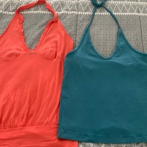 Two Halter Tank Tops